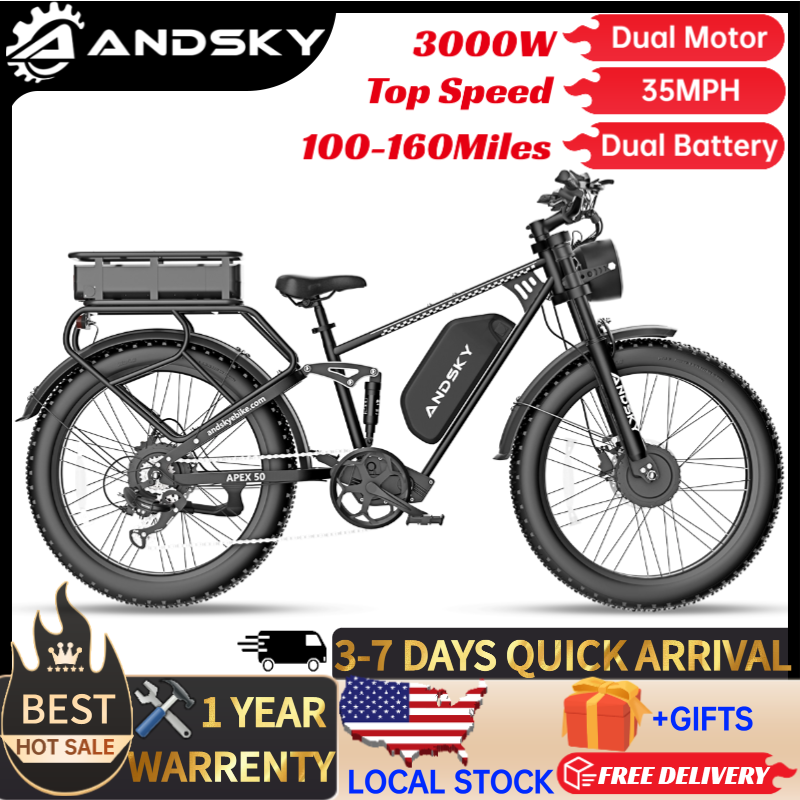 Torque Sensor Mid Drive Motor Kit - Vélo électrique tout-terrain ANDSKY Apex50 AWD