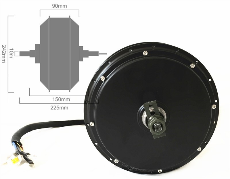 Kit de motorisation de vélo él - 5000W Hub Motor Kit 72V avis et prix